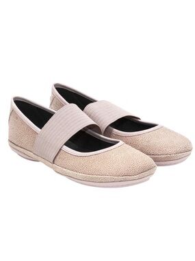 Camper right Nina leather Mary Jane ballet flats in pink